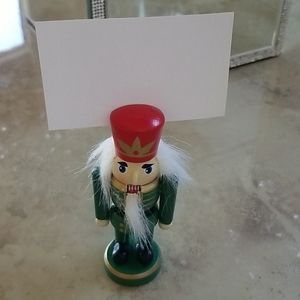 SALE! Nutcracker Placecard/Recipe/Info Holder NWOT
